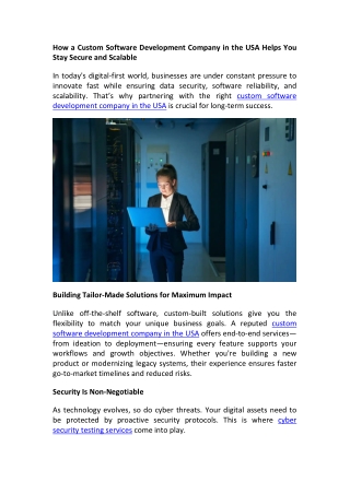 How a Custom Software Development Company in the U.docx1