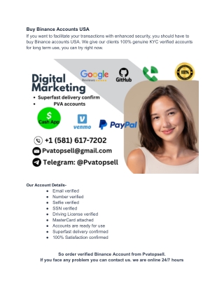 Buy Binance Accounts USA