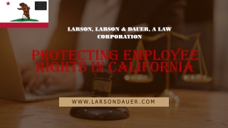 Championing Employee Rights: Trusted Employment Lawyers in California