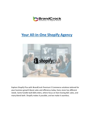 Your All-in-One Shopify Agency