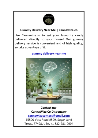 Gummy Delivery Near Me Cannawize.co