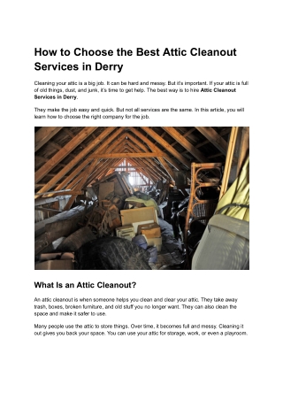 How to Choose the Best Attic Cleanout Services in Derry (1)
