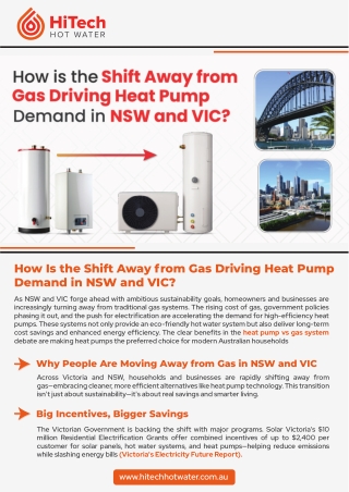 How Is the Shift Away from Gas Driving Heat Pump Demand in NSW and VIC