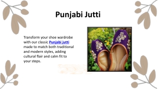 Punjabi Jutti