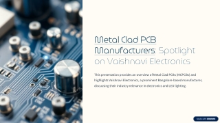 Trusted Metal Clad PCB Manufacturers – Vaishnavi Electronics