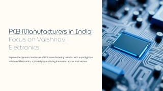 Top PCB Manufacturers in India – Vaishnavi Electronics