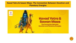 Kavad Yatra & Sawan Maas The Connection Between Devotion and Planetary Energies