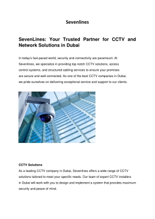 Sevenlines-access control system dubai