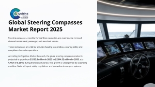 Steering Compasses Market Report 2025