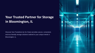 Storage Solutions Bloomington IL