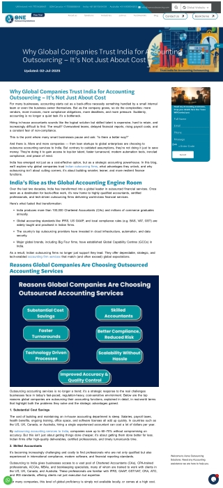 Affordable & Reliable Accounting Outsourcing Services in India