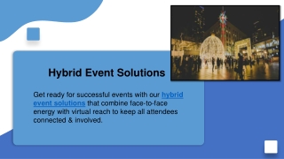 Hybrid Event Solutions