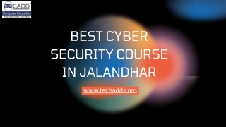Best cyber security course in jalandhar