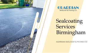 Sealcoating Services Birmingham