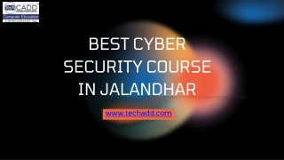 Best cyber security course in jalandhar