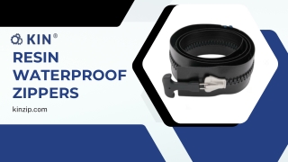 Resin waterproof zippers