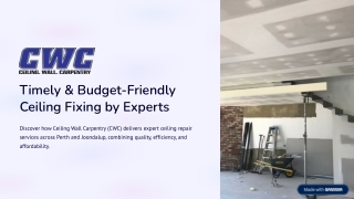 Timely & Budget-Friendly Ceiling Fixing by Experts