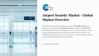 Airport Security Market Overview  and Its Market Size, Forecast, and Share