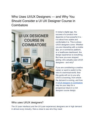 Designing the Future_ Inside a UI UX Designer Course in Coimbatore