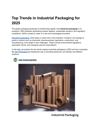 Industrial packaging