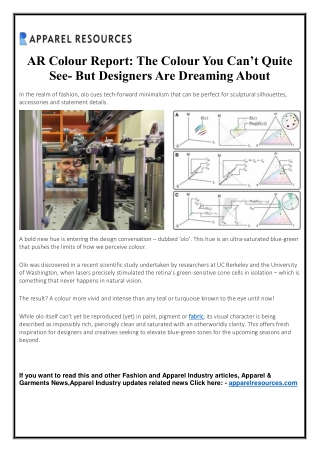 AR Colour Report - The Colour You Can’t Quite See- But Designers Are Dreaming About