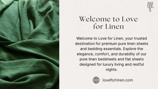Love for Linen: Elevating Sleep with Pure Linen Sheets & Flat Sheets