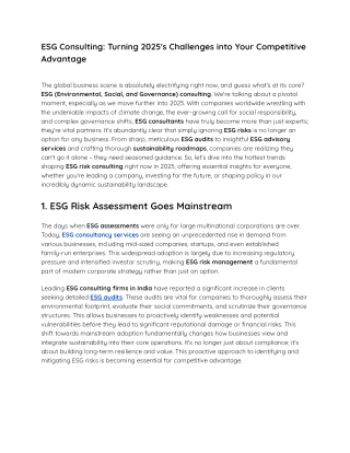 ESG Consulting_ Turning 2025's Challenges into Your Competitive Advantage