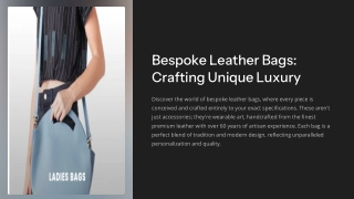 bespoke leather bags