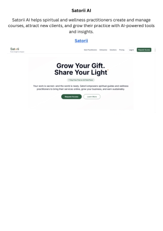 Satorii AI