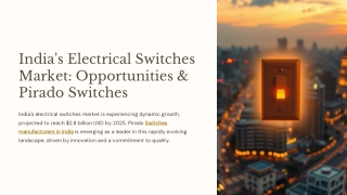 Top Switches Manufacturers in India: A Spotlight on Pirado Switches