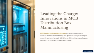 Leading MCB Distribution Box Manufacturers in India – Pirado Switches