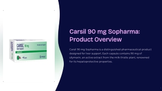 Carsil 90 Mg Sopharma