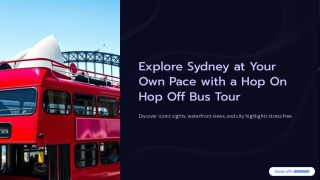 Hop On Off Sydney: The Smart Way to See the City