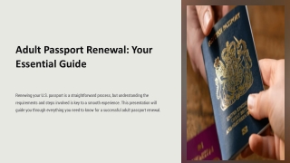 Adult Passport Renewal