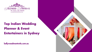 Top Indian Wedding Planner & Event Entertainers in Sydney