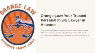 Experienced Personal Injury Lawyer in Houston | Orange Law