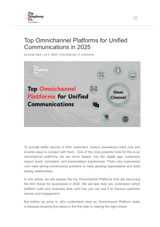 Top Omnichannel Platforms