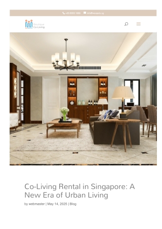 Co Living Rental Singapore