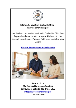 Kitchen Renovation Circleville Ohio | Expresshandyman.pro