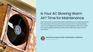 Is Your AC Blowing Warm Air? Time to Call for AC Maintenance Services