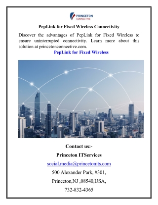 PepLink for Fixed Wireless Connectivity