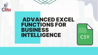 boost your skills- Join Advance Excel Training in Chandigarh