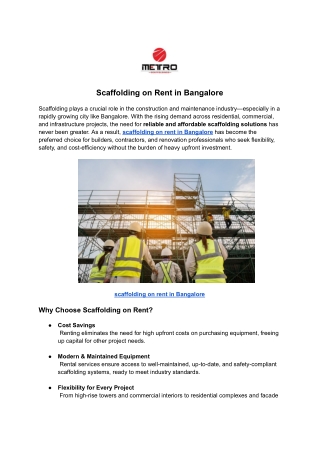 Scaffolding on Rent in Bangalore (3)