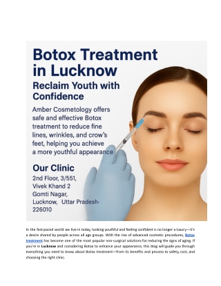 Botox Treatment in Lucknow