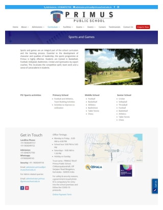 Best ICSE school in Bangalore | Primus Public School Bangalore