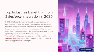 top industries benefiting from salesforce integration in 2025