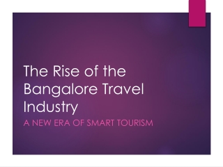 Bangalore_Travel_Industry_Presentation