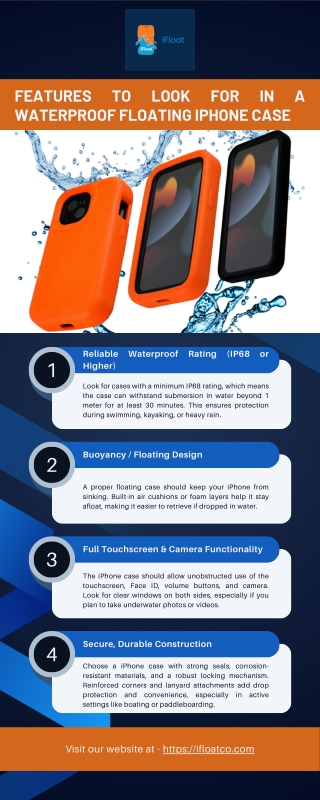Features to Look for in a Waterproof Floating iPhone Case