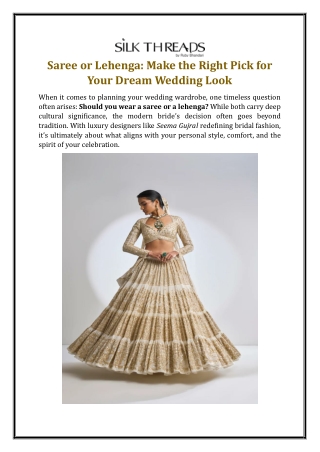 Seema Gujral Bridal Lehenga