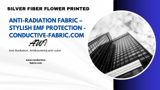 Anti-Radiation Fabric – Stylish EMF Protection  Conductive-Fabric.com